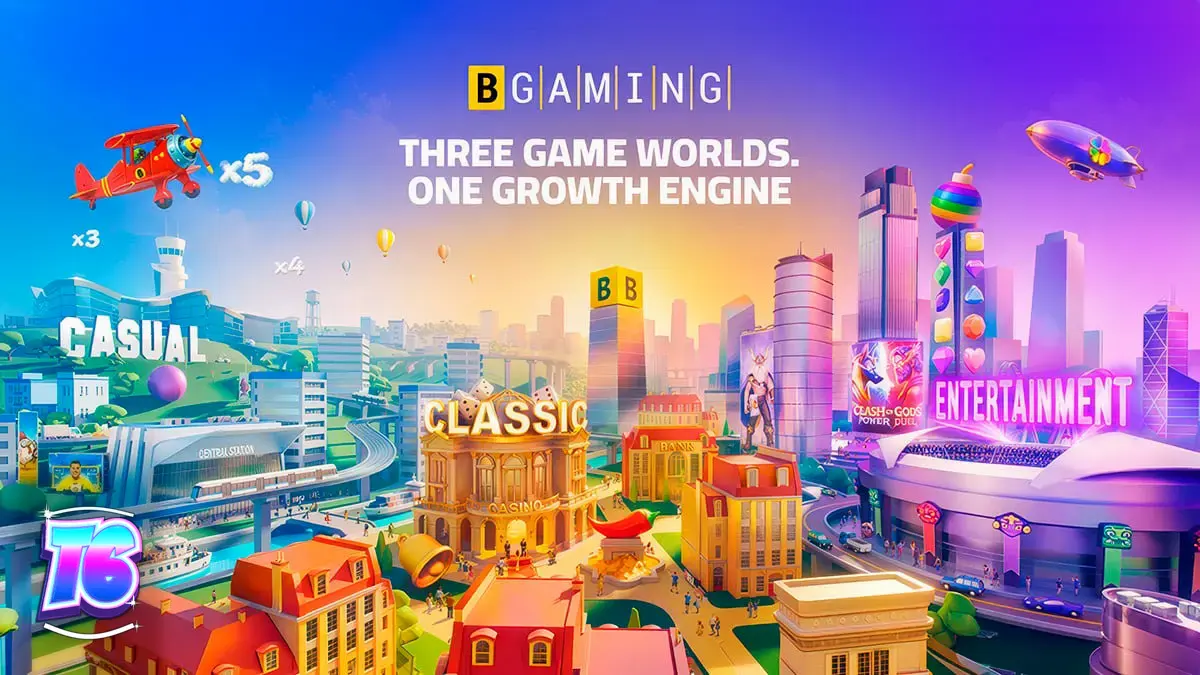 Tampilan visual dari berbagai kategori game dalam portofolio BGaming yang mencakup slot klasik, kasual, dan hiburan.